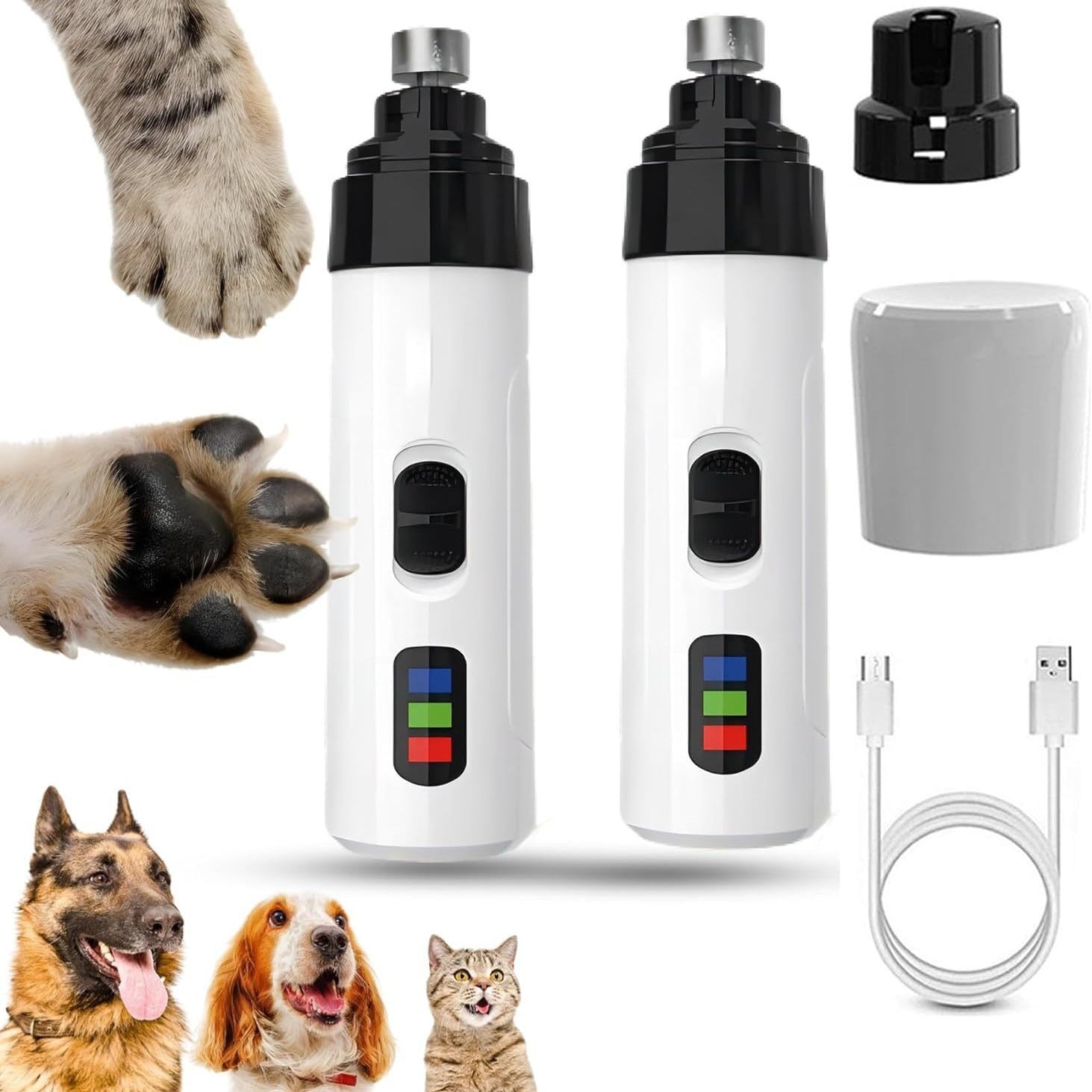 Low-Noise Pets Electric Rechargeable Nail Clippers
