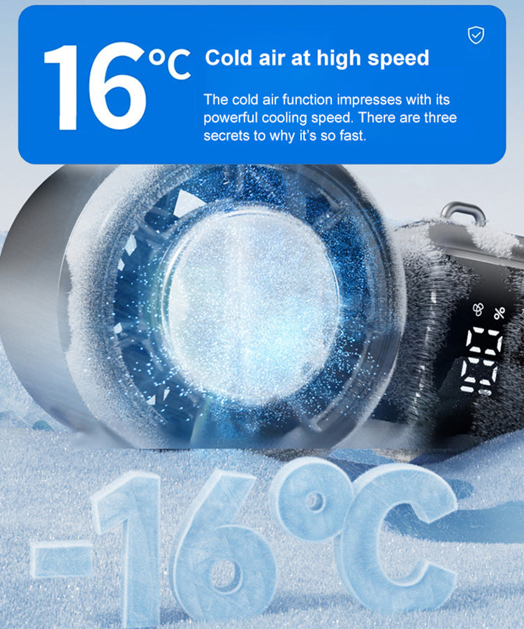 Experience air conditioner-like comfort at any moment ✨ Don't let the heat ruin your summer. With this, stop sweating in three seconds and be enveloped by an icy breeze in just ten seconds. ✨