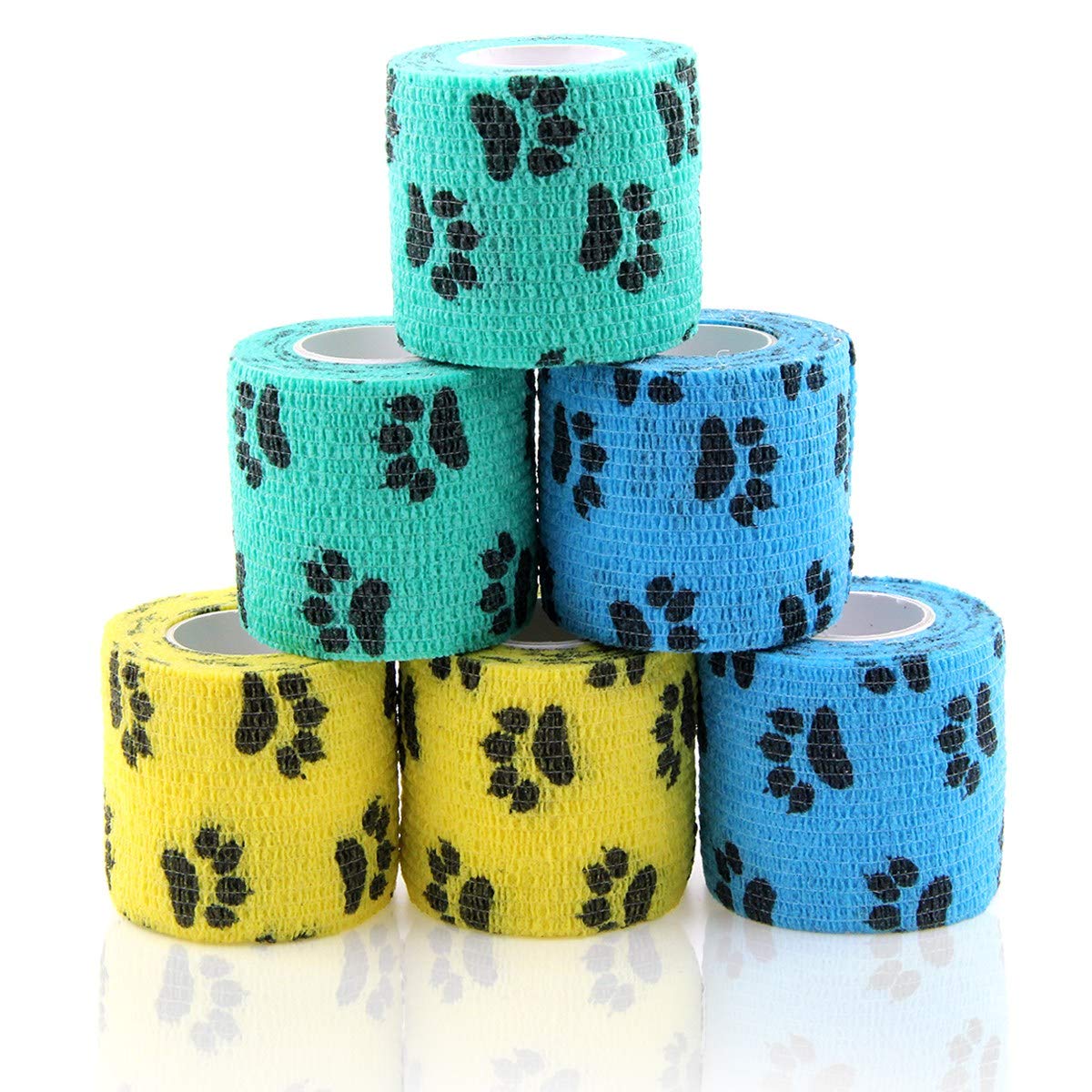 Wrap Cohesive Bandage – Self-Adhesive Dog Paw Wrap for No-Shoe Walks