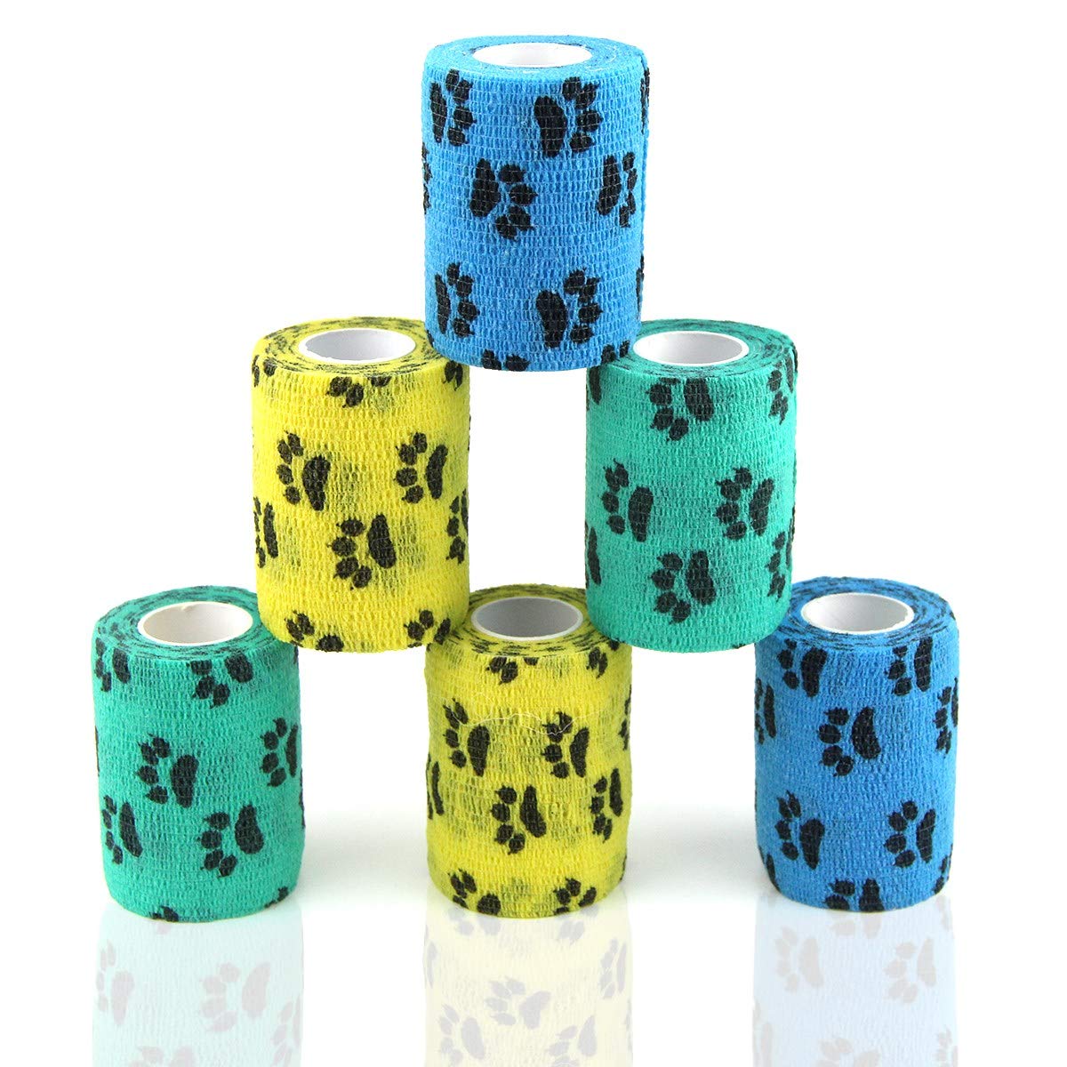 Wrap Cohesive Bandage – Self-Adhesive Dog Paw Wrap for No-Shoe Walks